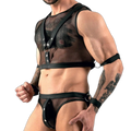 Sheer Dom Mesh Harness Costume