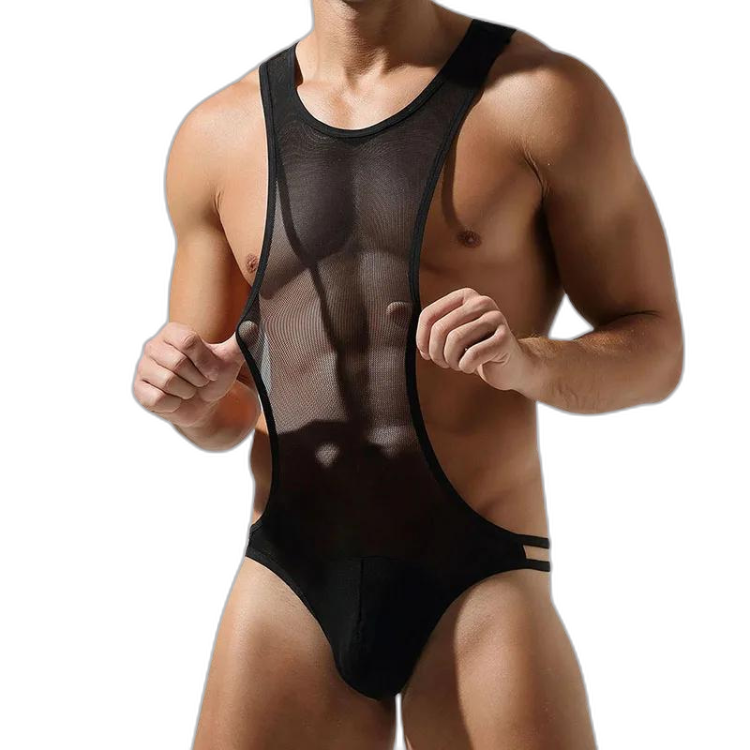 Harnessed Sissy T-Back Bodysuit