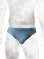 3 Pack Men's Nylon Plaid Lift Hip Briefs Triangle Briefs