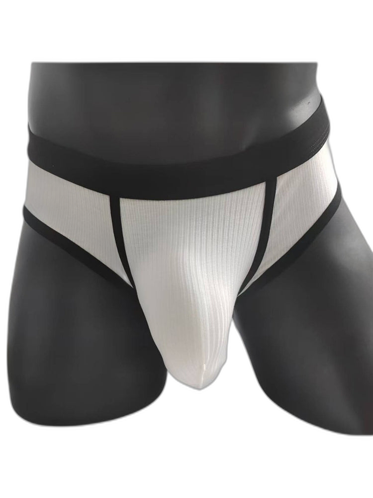 3 Pack Men's Seamless Comfort Large Supportive Pouch Sexy Low-Rise Briefs
