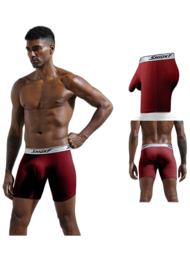 2 Pack Men’s Mesh Separate Pouch Boxers Briefs