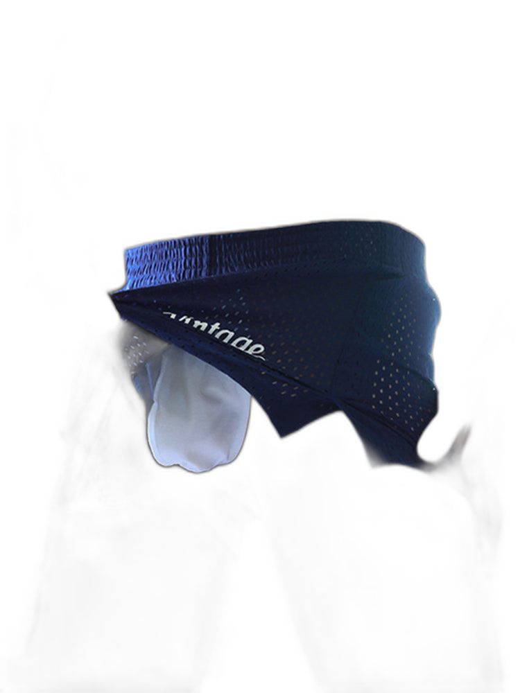 2 Pack Men's Seamless Comfort Quick-Dry Lightweight & Airy Mesh Boxers Shorts