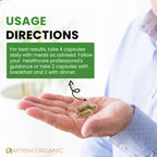 Afiyah Organic Costus Igneus Capsules – Premium Insulin Plant (240 Veggie Capsules)