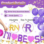 AFZMON Kpop Birthday Party Decorations Set — 2 Glitter Tablecloths + DIY Banner