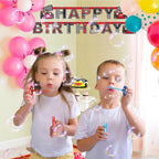 AFZMON AMFZON 24Pcs Race Car Bubble Wands – 6 Colors, Spill-Proof, Non-Toxic Party Favors