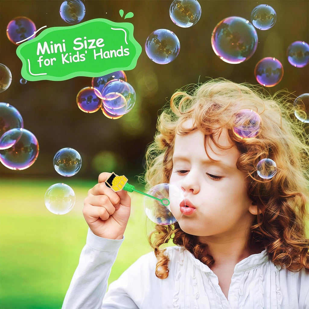 AFZMON 24Pcs Pirate Bubble Wands – Mini Colorful Party Favors for Kids