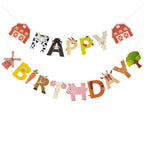 AI PARTY Farm Animals Birthday Banner – Farm Animal Themed Party Decoration (4.7 x 6.3 in)