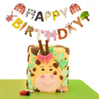 AI PARTY Farm Animals Birthday Banner – Farm Animal Themed Party Decoration (4.7 x 6.3 in)