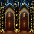 AIBIIN 3pc Ramadan Mubarak Banner – Eid Decor for Front Door