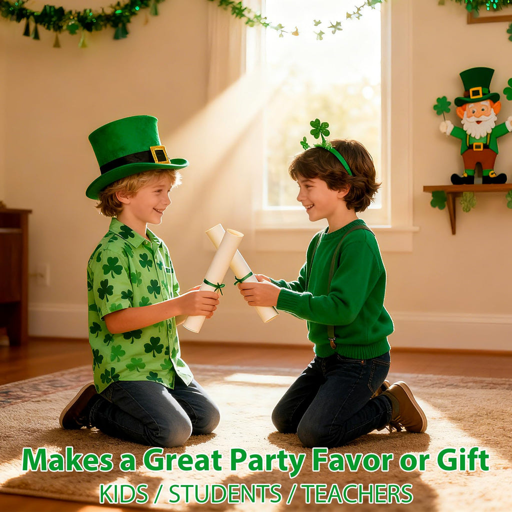 AinDen St Patrick's Day Coloring Tablecloth — Giant 72x30 Inch Poster for Kids, Classrooms & Parties