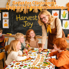 AinDen Thanksgiving Coloring Tablecloth – 72x30 Inch Kids Craft Table Cover