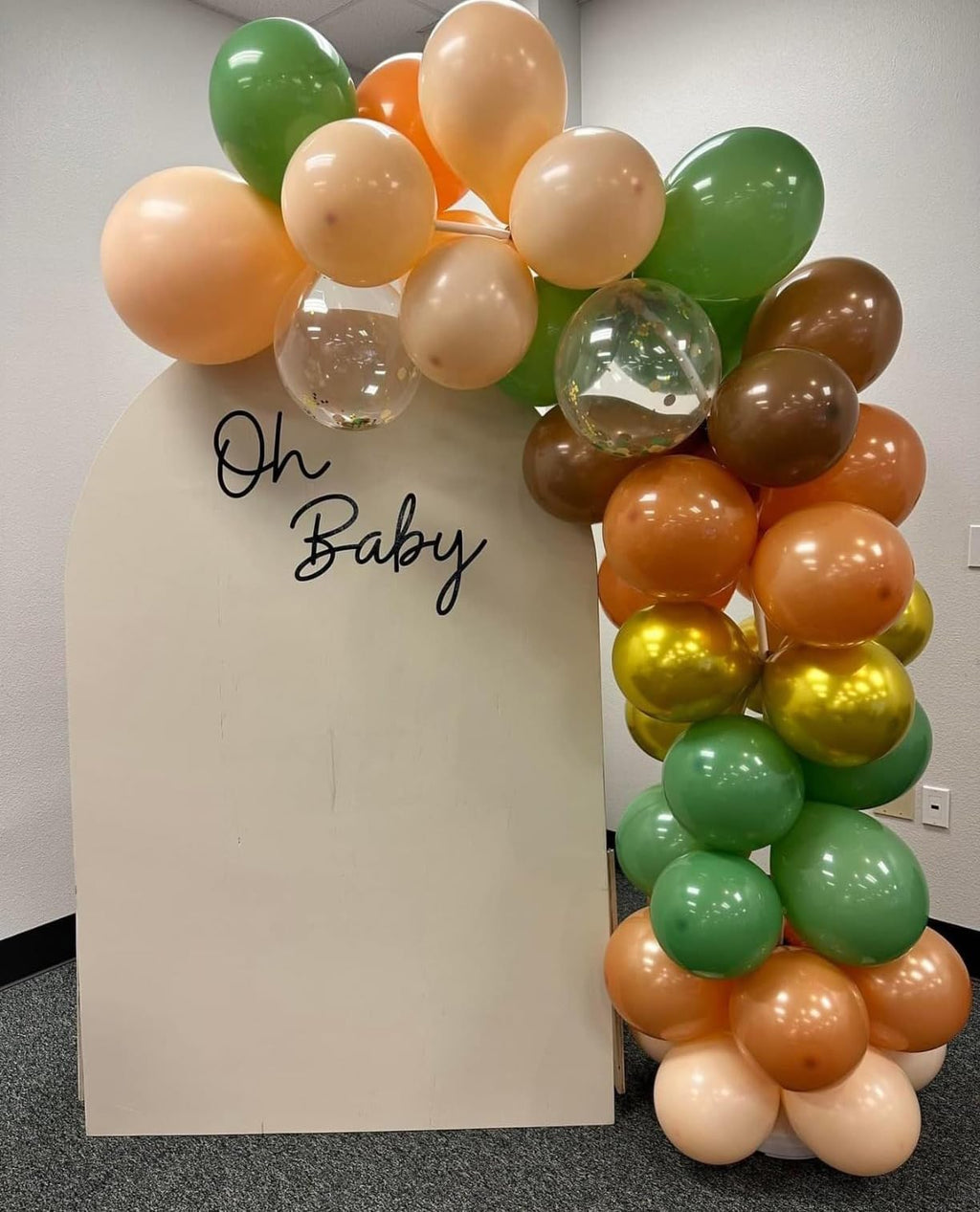 AIOZX Green & Brown Balloons Set – 60 Pcs, 12in Jungle Safari Theme