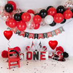 Aiwolf Red & Black Latex Balloons – 50Pcs 12in for Birthday, Wedding & Party Decor