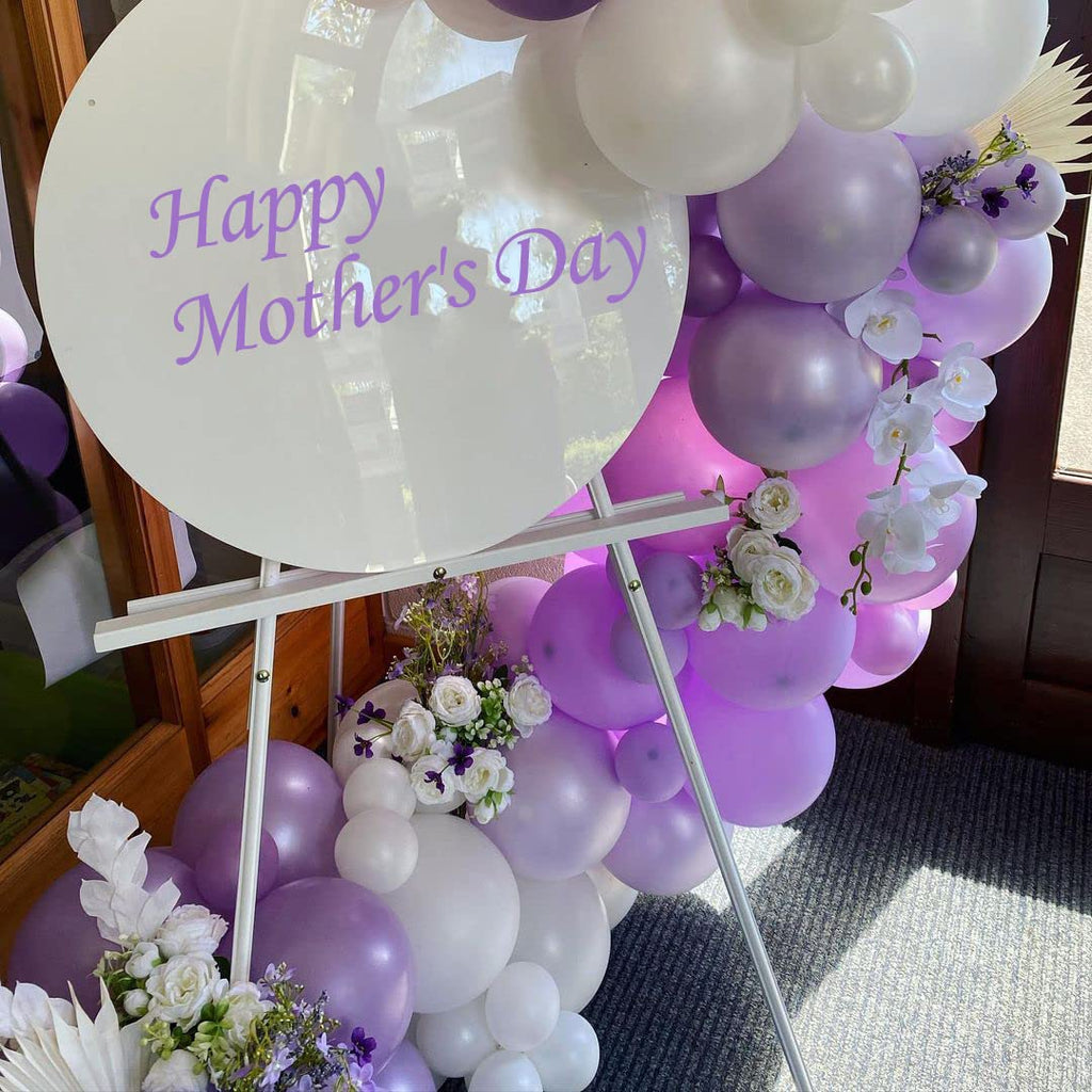 AIWOLF Purple Balloons – 50 Pcs 12inch Lavender Lilac Confetti Latex & Metallic Purple