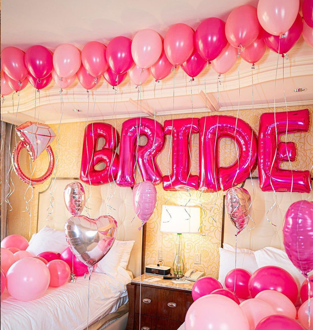 Aiwolf Pink Balloons Set – 50pcs, 12in, Hot Pink, Light Pink & Metallic Pink for Birthday & Baby Shower