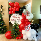 Aiwolf Red & Black Latex Balloons – 50Pcs 12in for Birthday, Wedding & Party Decor