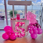 Aiwolf Pink Balloons Set – 50pcs, 12in, Hot Pink, Light Pink & Metallic Pink for Birthday & Baby Shower