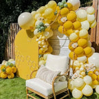 Aiwolf Yellow Gold Confetti Balloons – 50ct, 12in Mustard & Light Yellow Latex Party Decor for Birthday & Wedding