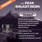 Ajoblanco 600mg Himalayan Shilajit Resin – Organic Ayurvedic Blend, Pack of 2 for Energy & Immunity