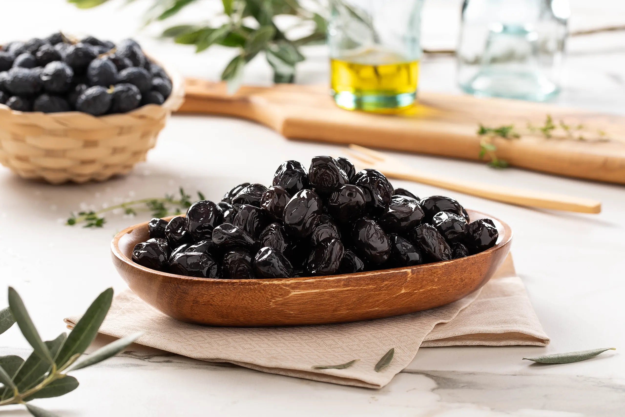 Alan Gemlik Low Salt Kuru Sele Black Olives 2XS 900g