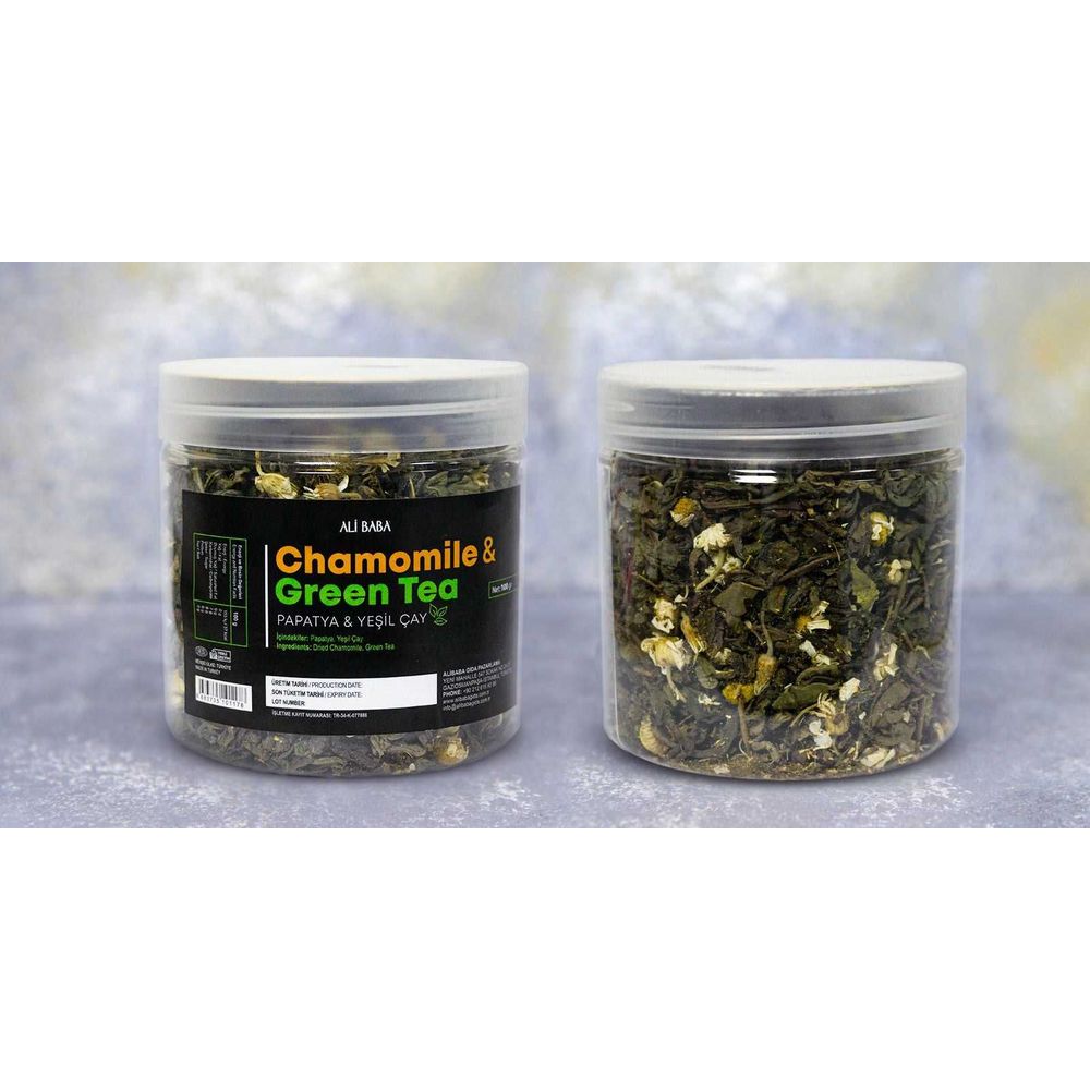 Ali Baba Chamomile Green Tea Papatya Yesil Cay 100g
