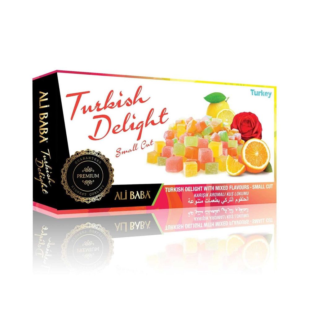 Ali Baba Mixed Flavoured Turkish Delight Small Cut 350g