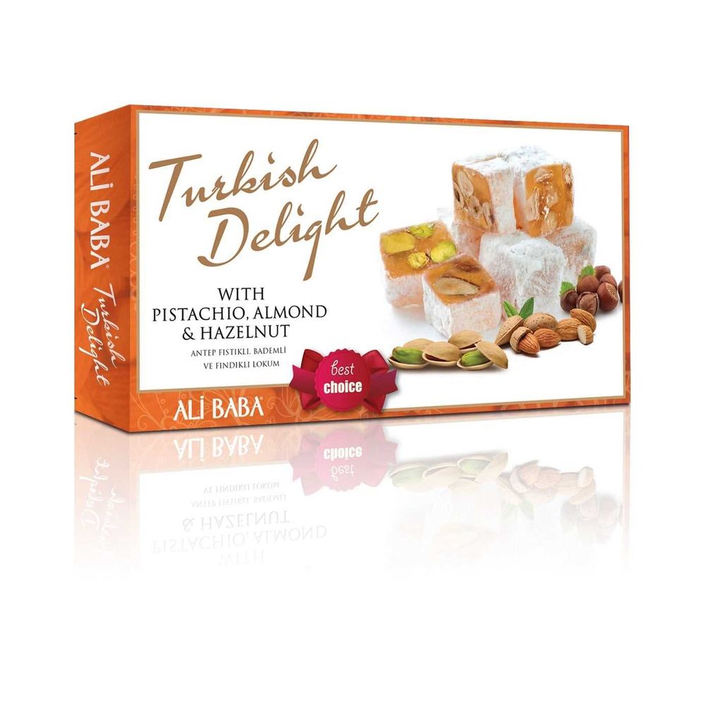 Ali Baba Mixed Nuts Turkish Delight Box 350g