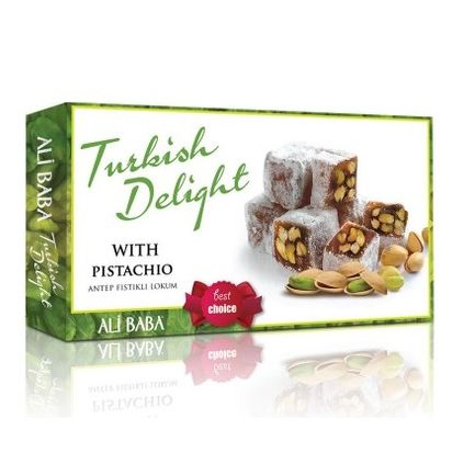 Ali Baba Traditional Turkish Delight with Pistachio 350g