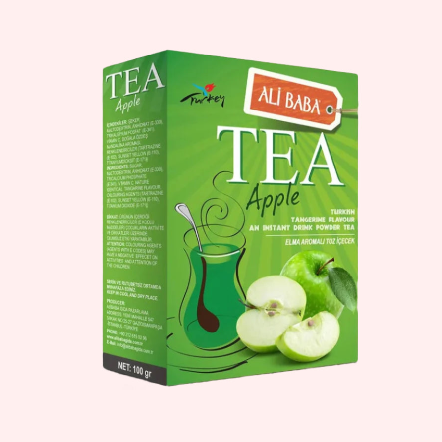 Ali Baba Turkish Apple Flavored Instant Powder Drink Mix 100g