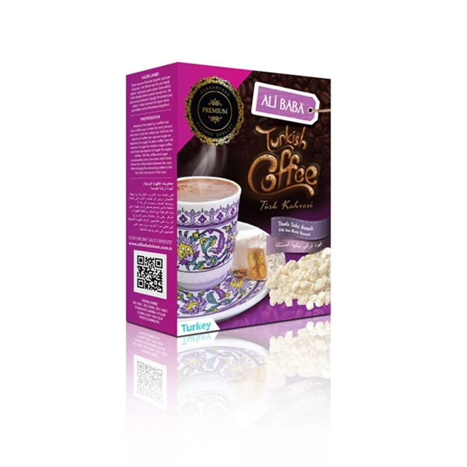 Ali Baba Turkish Coffee with Mastic Gum Resin Box 250g