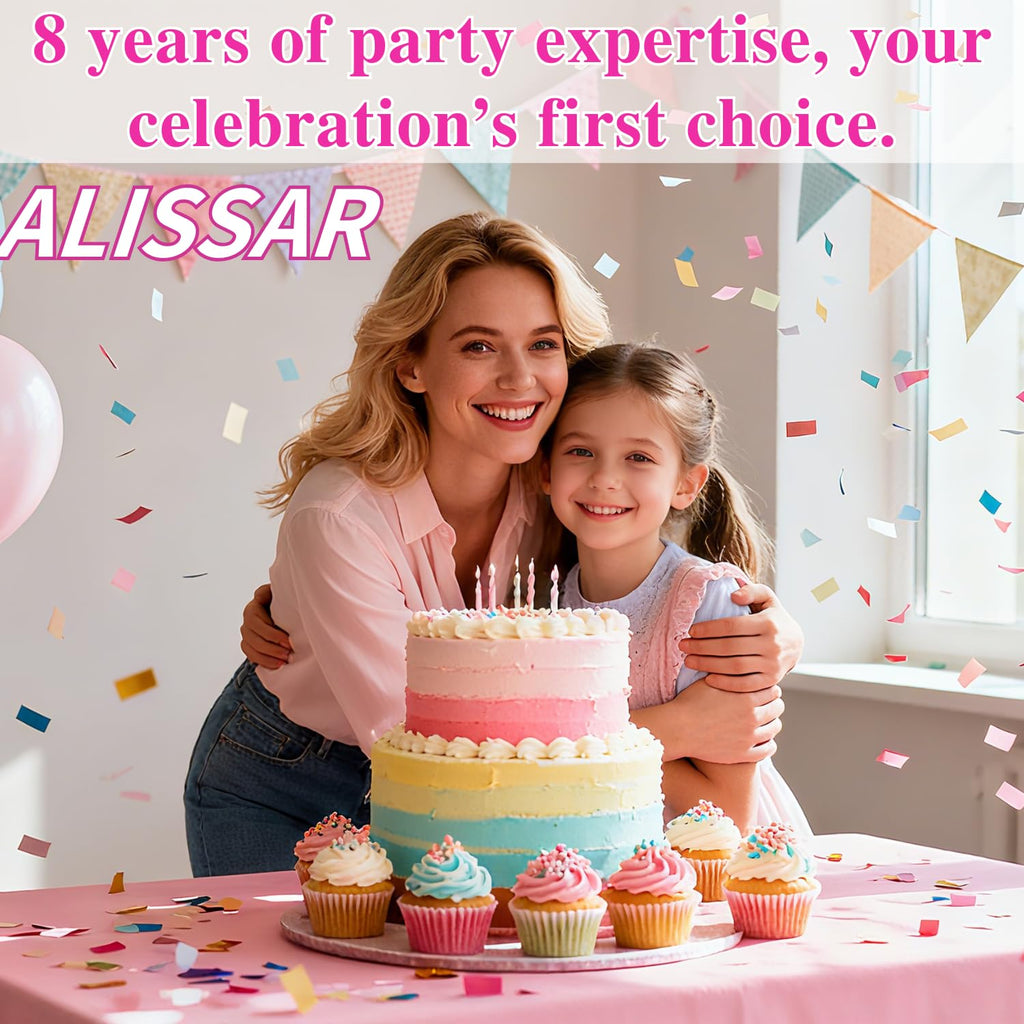 ALISSAR 32Pcs Bear Cake Toppers Blue Baby Shower Decor Set