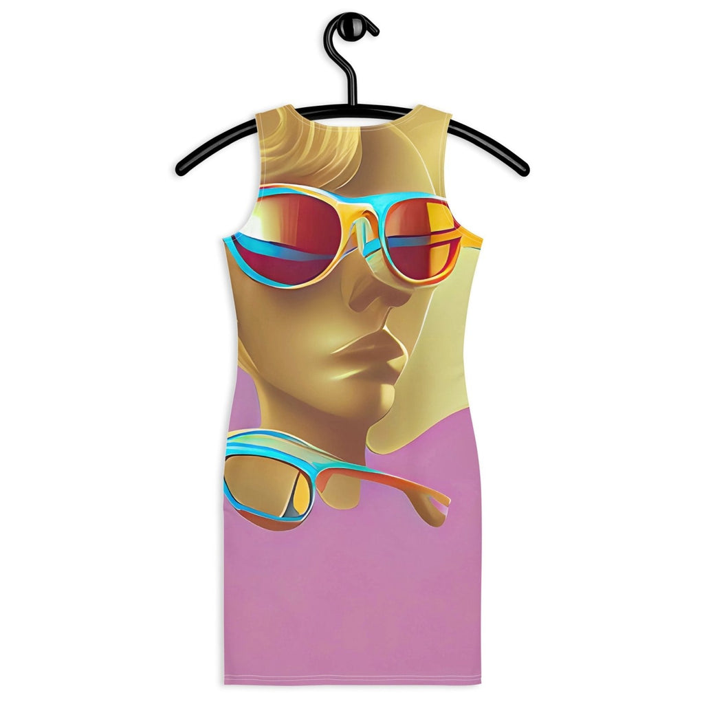 Retro Cool Pink - Womens Bodycon Dress