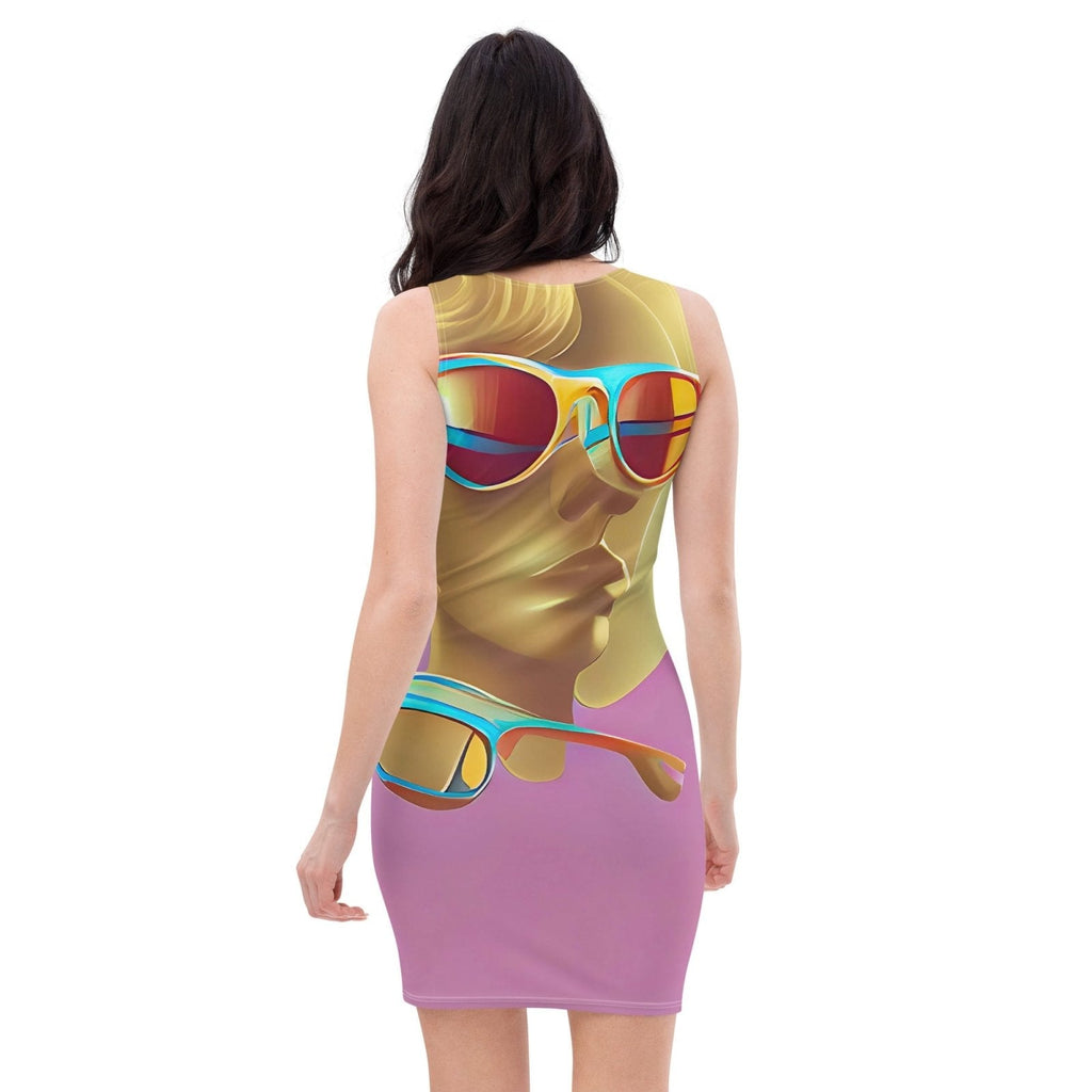 Retro Cool Pink - Womens Bodycon Dress