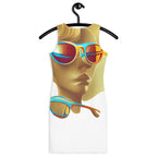 Retro Cool White - Womens Bodycon Dress