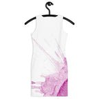 Watercolour Pink Splash - Womens Bodycon Dress