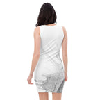 Watercolour Grey Splash - Womens Bodycon Dress