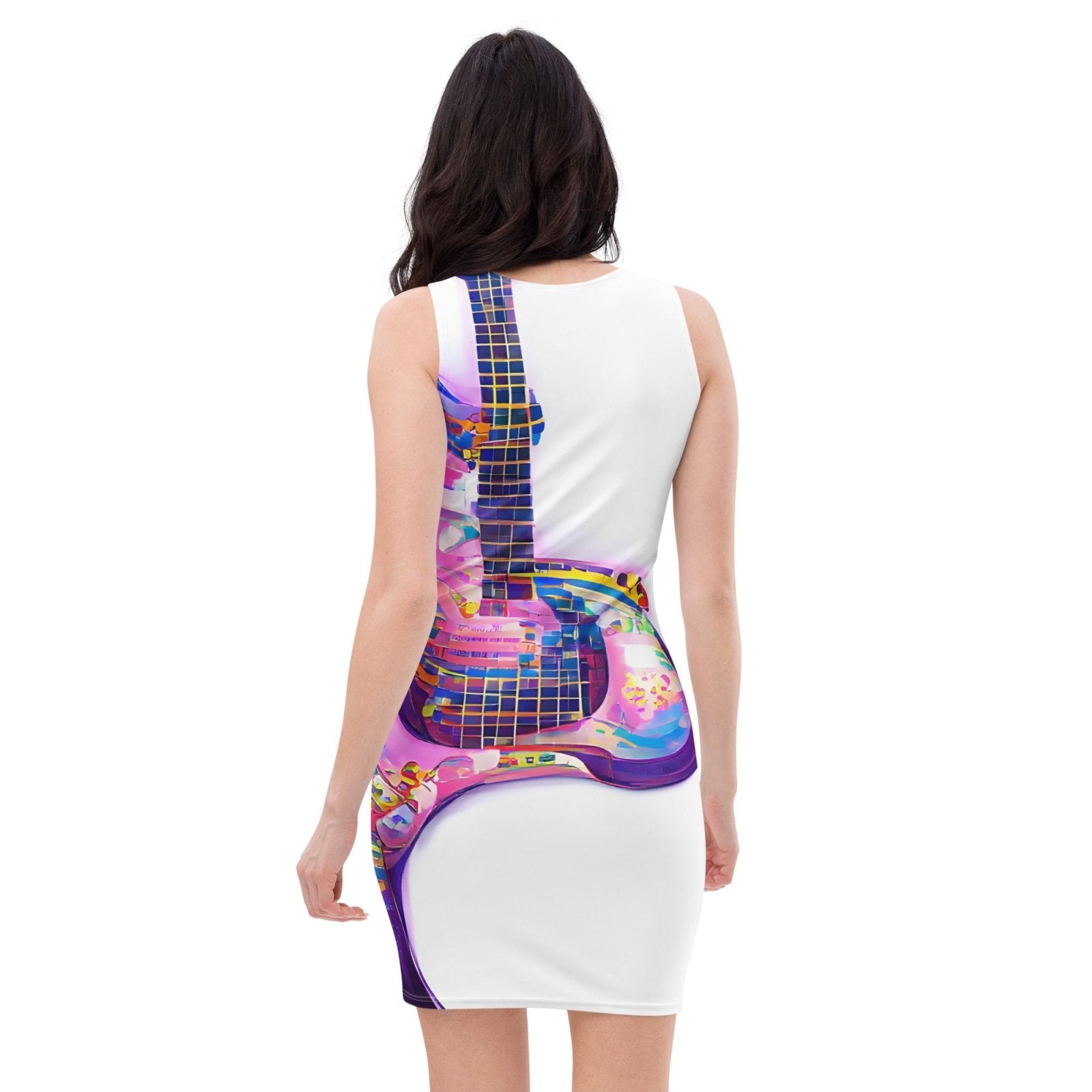 Hippie Guitar - Womens Bodycon Dress