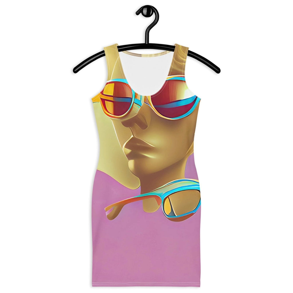 Retro Cool Pink - Womens Bodycon Dress