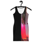 Half Black Half Báijiǔ - Womens Bodycon Dress