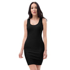 iSAW Womens Black Bodycon Dress