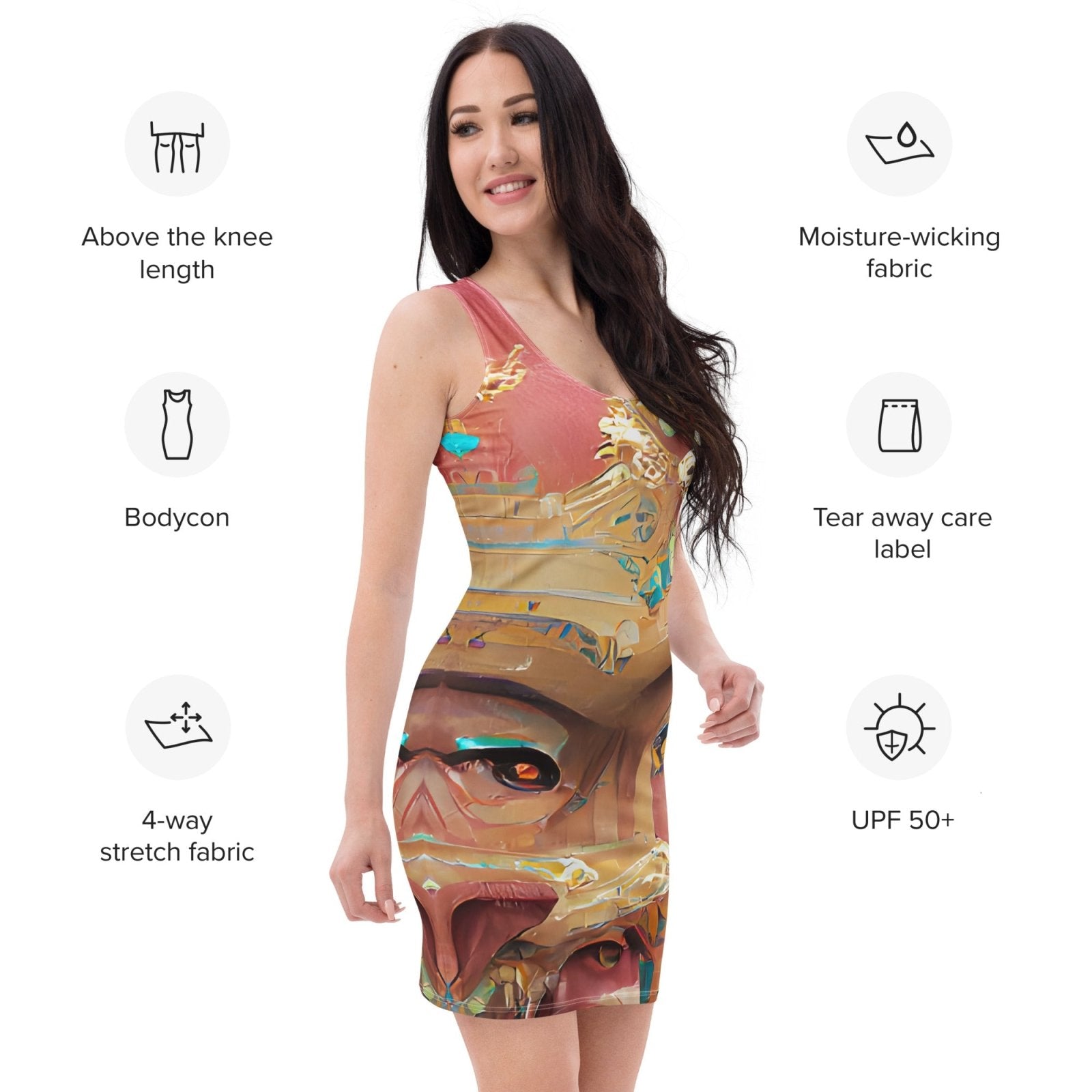 Huángdì - Womens Bodycon Dress