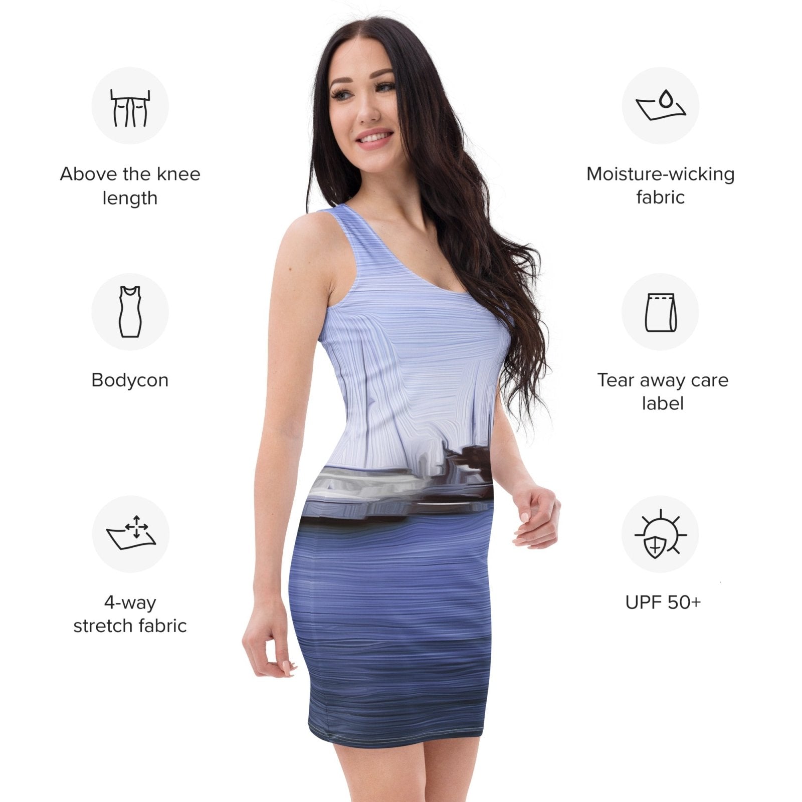 The Sleeping Yachts (at Afternoon) - Womens Bodycon Dress