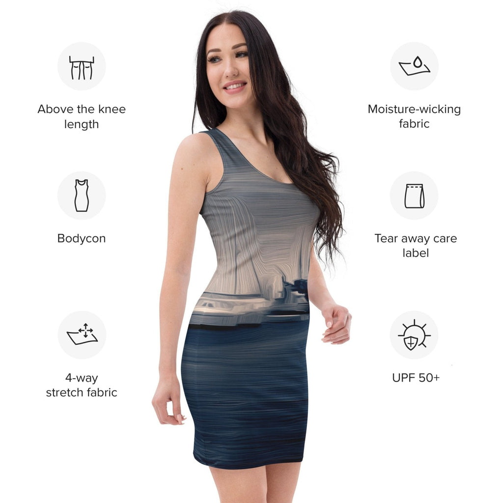 The Sleeping Yachts (at Sunrise) - Womens Bodycon Dress