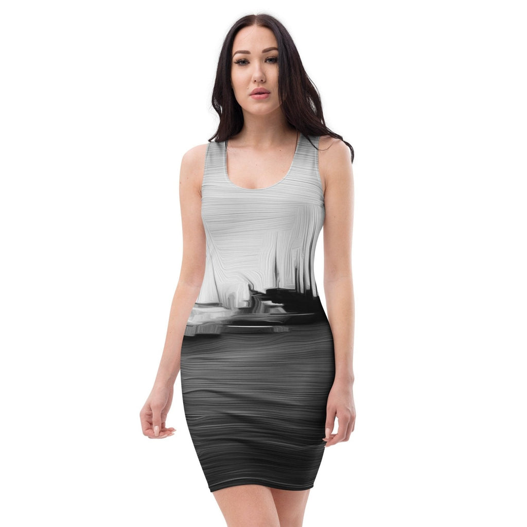 The Sleeping Yachts (at Night) - Womens Bodycon Dress