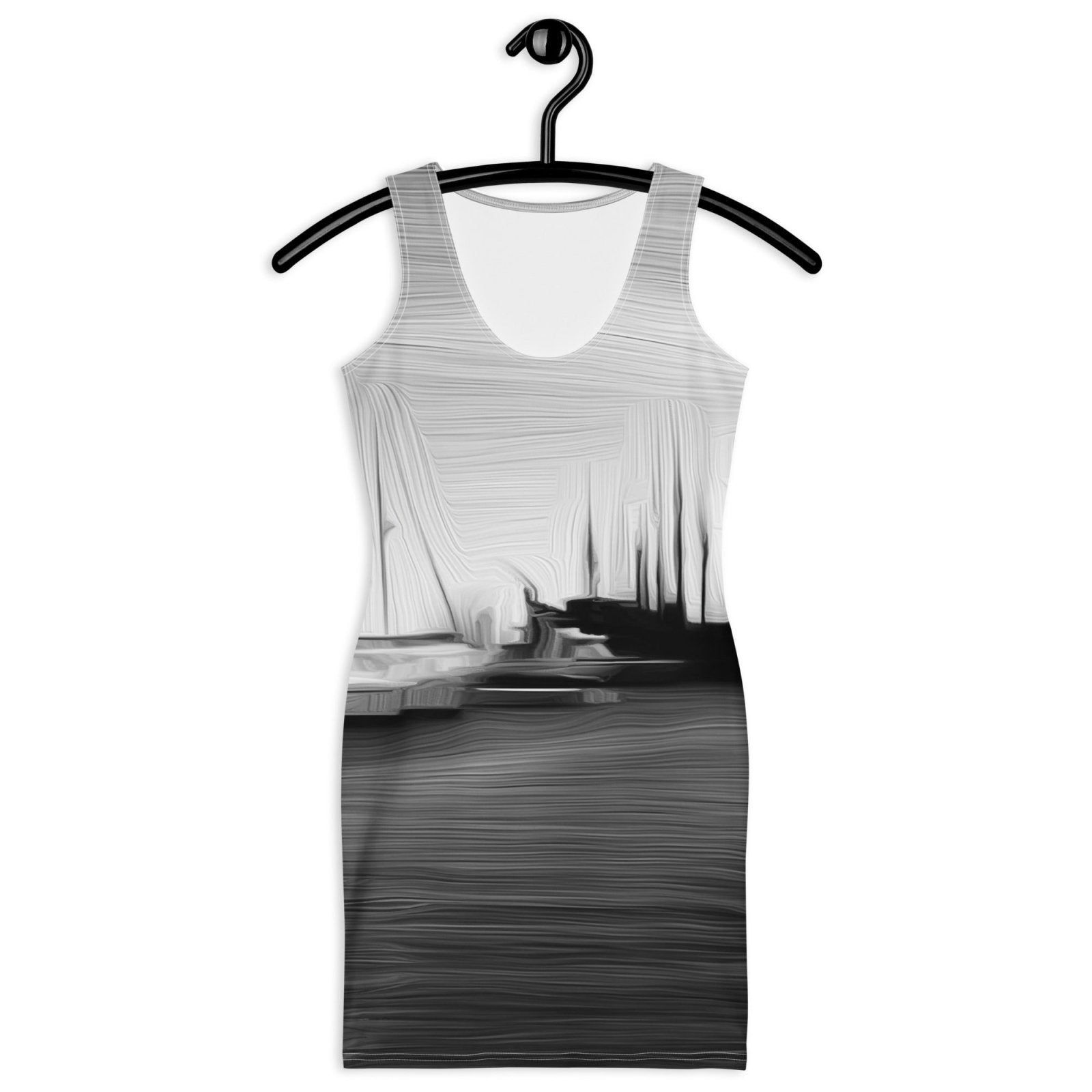 The Sleeping Yachts (at Night) - Womens Bodycon Dress