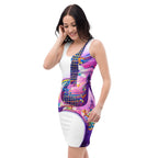 Hippie Guitar - Womens Bodycon Dress