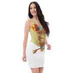 Retro Cool White - Womens Bodycon Dress