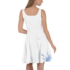 Watercolour Blue Splash - Womens Skater Dress