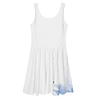 Watercolour Blue Splash - Womens Skater Dress