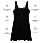 iSAW Womens Black Skater Dress